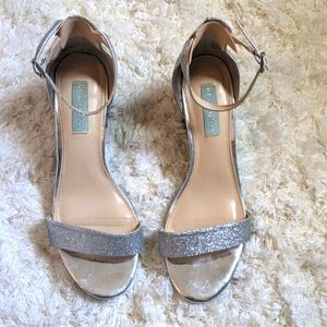 Blue by Betsey Johnson Glitter Wedding Heels